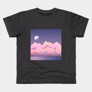 Mountain view and sky design Kids T-Shirt
